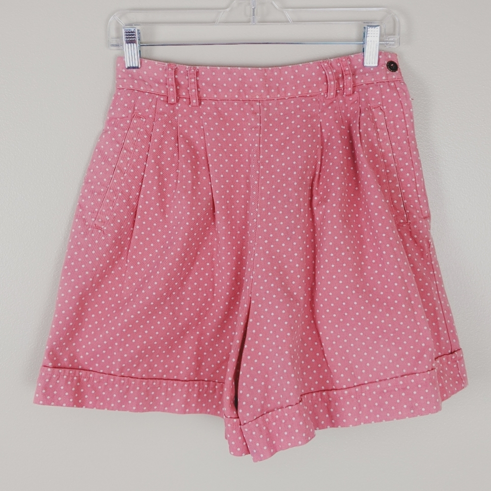 Vintage pink polka dot short. Size 10